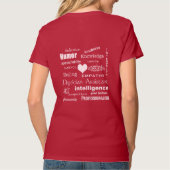 Kwaliteit van een assistent-wit medisch arts t-shirt (Achterkant)