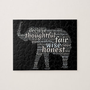 Kwaliteit van een ellephant Word Cloud Legpuzzel