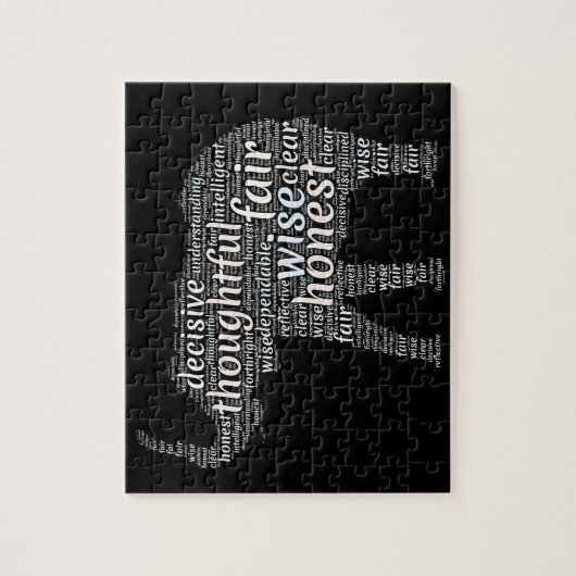 Kwaliteit van een ellephant Word Cloud Legpuzzel (Verticaal)