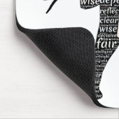 Kwaliteit van een ellephant Word Cloud Muismat (Hoek)