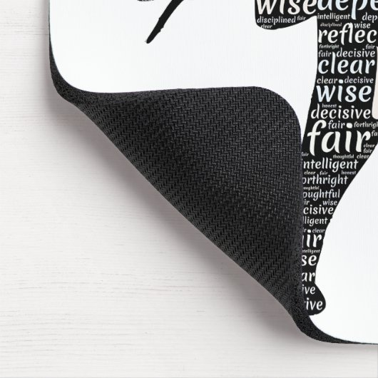 Kwaliteit van een ellephant Word Cloud Muismat (Hoek)