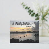 Kwaliteit van moed en kracht briefkaart (Staand voorkant)