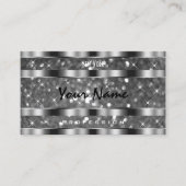 Kwaliteit van oogdruppels met zilverglitter visitekaartje (Voorkant)