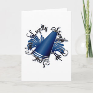 Kwaliteit van pure blauw en zilver kaart
