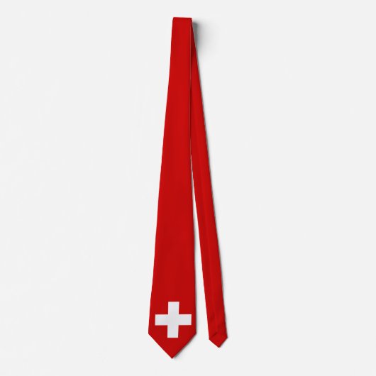 Kwaliteit vlag Zwitserland Stropdas (Voorkant)