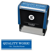 KWALITEIT WERKT! Leraar Feedback Rubberstempel Zelfinktende Stempel (In situ)