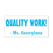 KWALITEIT WERKT! Leraar Rubber Stamp Zelfinktende Stempel (Design)