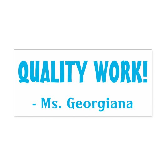 KWALITEIT WERKT! Leraar Rubber Stamp Zelfinktende Stempel (Design)