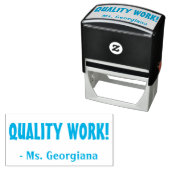 KWALITEIT WERKT! Leraar Rubber Stamp Zelfinktende Stempel (In situ)