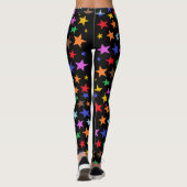 Kwaliteit Workout Leggings Met Sterren Aan De Zijk (Achterkant)