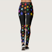 Kwaliteit Workout Leggings Met Sterren Er Op (Achterkant)