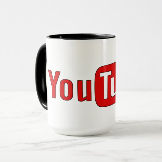 Kwaliteit you tube mok (Voorkant links)