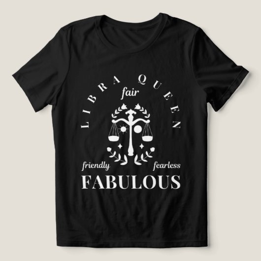 Kwaliteiten van een Libra Queen Tri-Blend Shirt (Design voorkant)