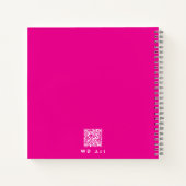Kwaliteiten van geweldige vrouwen, Hot Pink Inspir Notitieboek (Achterkant)