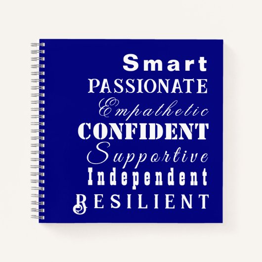 Kwaliteiten van grote vrouwen, Inspirerend Journal Notitieboek (Voorkant)