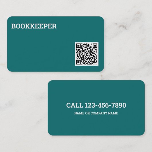 Kwaliteitscode accountant visitekaartje (Voorkant / Achterkant)