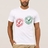 Kwaliteitscontrole Goedgekeurd Mannen T-shirt (Voorkant)