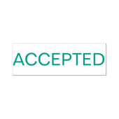 Kwaliteitscontrole Inspecteur "GEACCEPTEERD" Zelfinktende Stempel (Design)