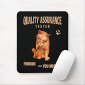 Kwaliteitscontrole Tester Kat Humor Muismat (Met muis)