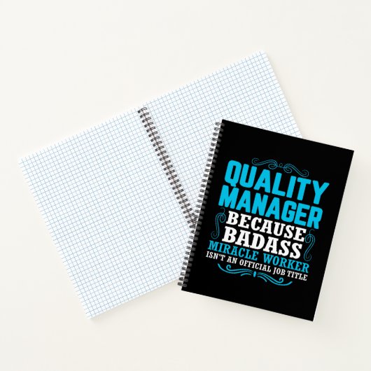 Kwaliteitsmanager, grappige Quote Quality Manager Notitieboek (Binnen)