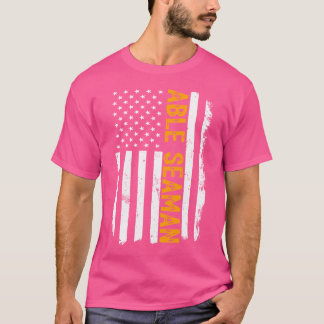 Kwaliteitsmatroos Baan Amerikaanse Vlag Kwaliteits T-shirt
