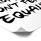 Kwaliteitsmensen maken zich geen zorgen over gelij poster (Hoek)