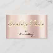 Kwaliteitsnagels Studio QR Code Logo Gold Visitekaartje (Voorkant)