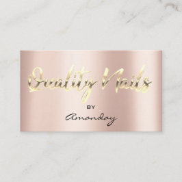 Kwaliteitsnagels Studio QR Code Logo Gold Visitekaartje