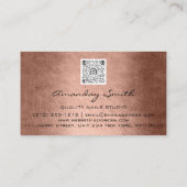 Kwaliteitsnaren QR-code Logo Roos Gold Visitekaartje (Achterkant)