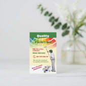 Kwaliteitsschilderij Visitekaartje (Staand voorkant)