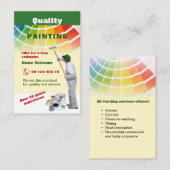 Kwaliteitsschilderij Visitekaartje (Voorkant / Achterkant)