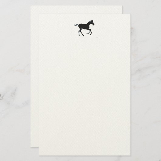 kwaliteitsschrijfpapier met paardenkalveren logo briefpapier (Voorkant / Achterkant)