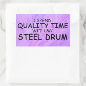 Kwaliteitsstaal Drum Rechthoekige Sticker (Tas)