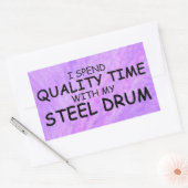 Kwaliteitsstaal Drum Rechthoekige Sticker (Envelop)