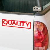 Kwaliteitsstempel Bumpersticker (Op Truck)