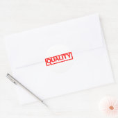Kwaliteitsstempel Ronde Sticker (Envelop)
