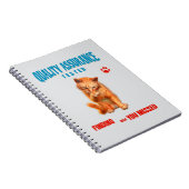 Kwaliteitstester Kat Humor Notitieboek (Rechterzijde)