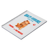 Kwaliteitstester Kat Humor Notitieboek (Linkerzijde)