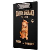 Kwaliteitstester Kattenhumor Klembord (Links)