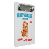 Kwaliteitstester Kattenhumor Mini Klembord (Schuin)