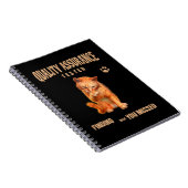 Kwaliteitstester Kattenhumor Notitieboek (Rechterzijde)
