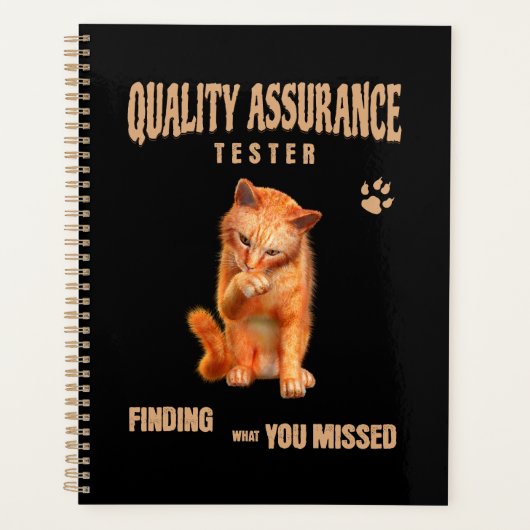 Kwaliteitstester Kattenhumor Planner (Voorkant)
