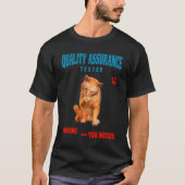 Kwaliteitstester Kattenhumor T-shirt (Voorkant)