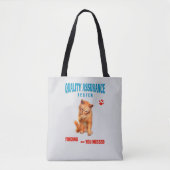 Kwaliteitstester Kattenhumor Tote Bag (Voorkant)
