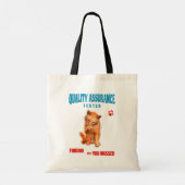Kwaliteitstester Kattenhumor Tote Bag (Achterkant)