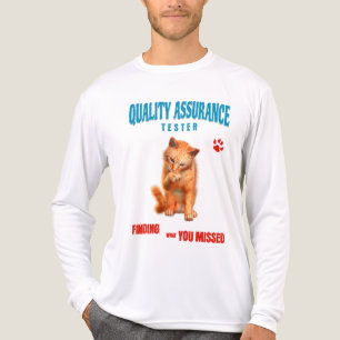 Kwaliteitstester Kattenhumor Tri-Blend Shirt