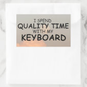 Kwaliteitstests Rechthoekige Sticker voor toetsenb (Tas)