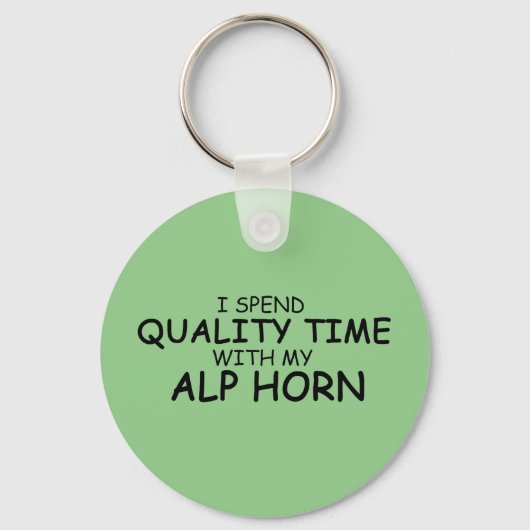 Kwaliteitstijd alp Horn Sleutelhanger (Voorkant)
