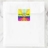 Kwaliteitstijd Banjo Square Sticker (Tas)