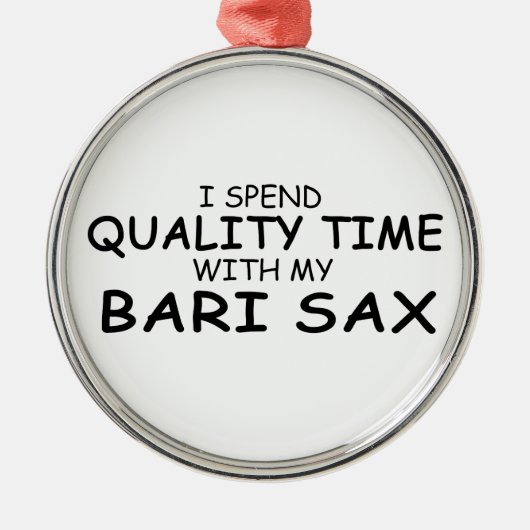 Kwaliteitstijd Bari Sax Metalen Ornament (Voorkant)
